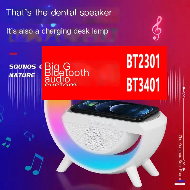 BT-3401 Bluetooth Speaker with Colorful Atmosphere Light
